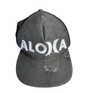 Sig Zane Hurley New Era Baseball Hat Snapback Cap Aloha Hawaii Gray Floral